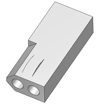 Connector, Receptacle, 2-Pin, 0.062"
